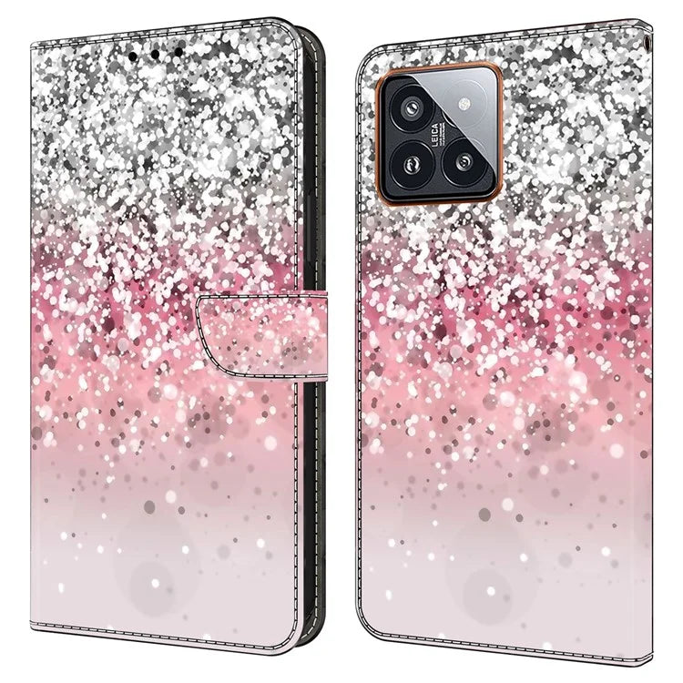 For Xiaomi 14 Pro Leather Phone Case Wallet 3D Pattern Design Cover