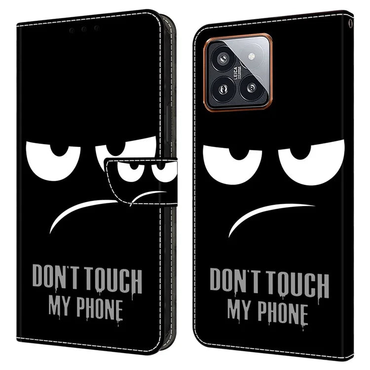 For Xiaomi 14 Pro Leather Phone Case Wallet 3D Pattern Design Cover