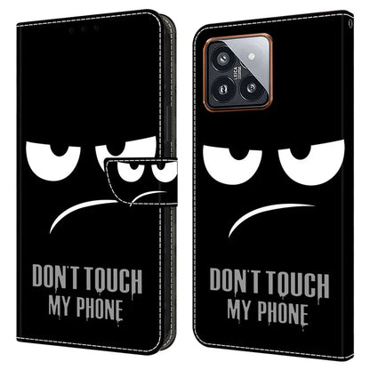 For Xiaomi 14 Pro Leather Phone Case Wallet 3D Pattern Design Cover