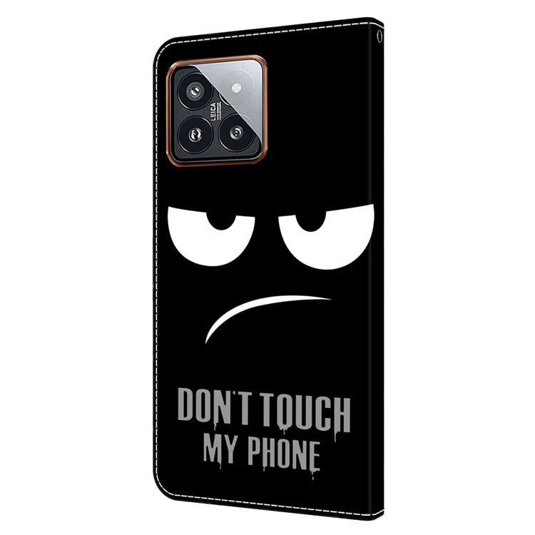 For Xiaomi 14 Pro Leather Phone Case Wallet 3D Pattern Design Cover
