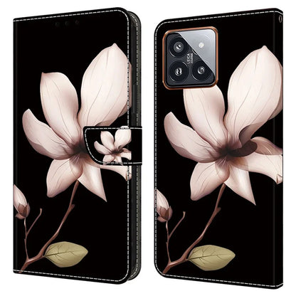 For Xiaomi 14 Pro Leather Phone Case Wallet 3D Pattern Design Cover