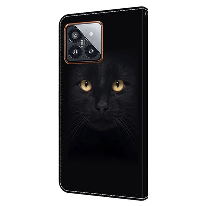 For Xiaomi 14 Pro Leather Phone Case Wallet 3D Pattern Design Cover