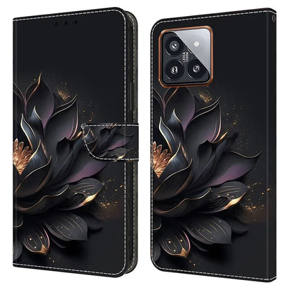 For Xiaomi 14 Pro Leather Phone Case Wallet 3D Pattern Design Cover