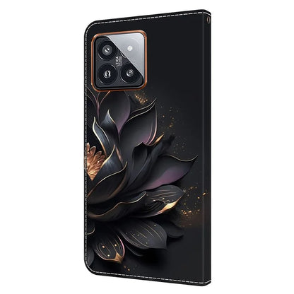For Xiaomi 14 Pro Leather Phone Case Wallet 3D Pattern Design Cover