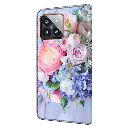 For Xiaomi 14 Pro Leather Phone Case Wallet 3D Pattern Design Cover