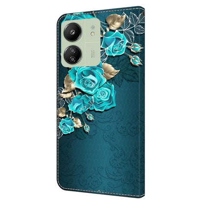 For Xiaomi Redmi 13C 4G / Poco C65 4G Phone Case PU Leather 3D Pattern Flip Folio Cover