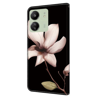 For Xiaomi Redmi 13C 4G / Poco C65 4G Phone Case PU Leather 3D Pattern Flip Folio Cover