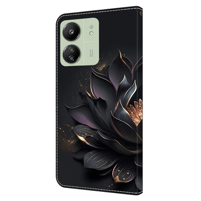 For Xiaomi Redmi 13C 4G / Poco C65 4G Phone Case PU Leather 3D Pattern Flip Folio Cover