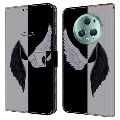 For Honor Magic5 Pro Leather Phone Case Wallet 3D Pattern All Inclusive Cover