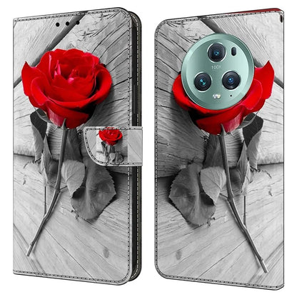 For Honor Magic5 Pro Leather Phone Case Wallet 3D Pattern All Inclusive Cover