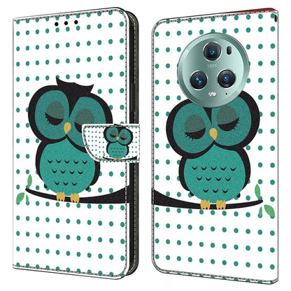 For Honor Magic5 Pro Leather Phone Case Wallet 3D Pattern All Inclusive Cover