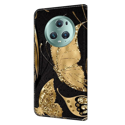 For Honor Magic5 Pro Leather Phone Case Wallet 3D Pattern All Inclusive Cover