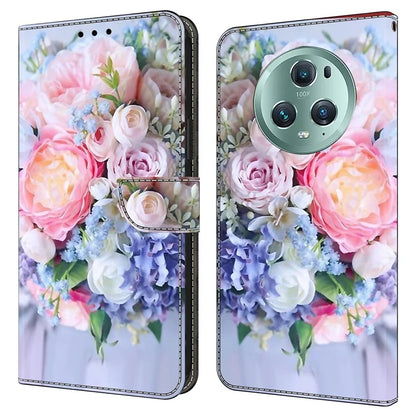 For Honor Magic5 Pro Leather Phone Case Wallet 3D Pattern All Inclusive Cover