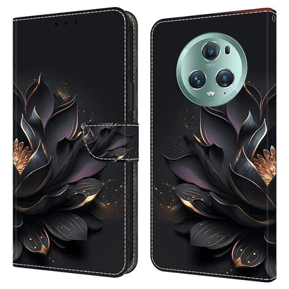 For Honor Magic5 Pro Leather Phone Case Wallet 3D Pattern All Inclusive Cover