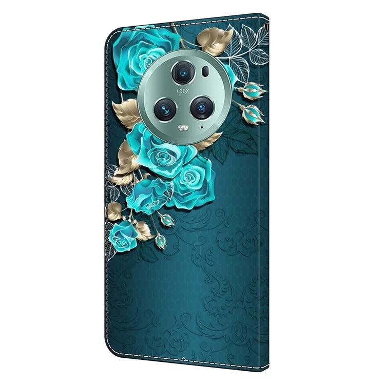 For Honor Magic5 Pro Leather Phone Case Wallet 3D Pattern All Inclusive Cover