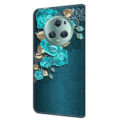 For Honor Magic5 Pro Leather Phone Case Wallet 3D Pattern All Inclusive Cover