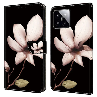 For Xiaomi 14 Wallet Case 3D Pattern PU Leather Stand Phone Cover