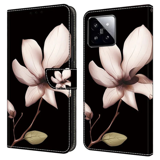 For Xiaomi 14 Wallet Case 3D Pattern PU Leather Stand Phone Cover