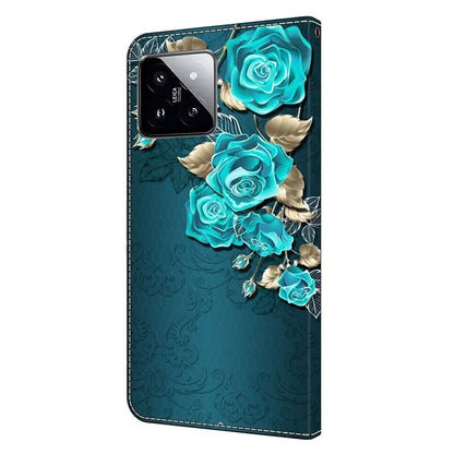 For Xiaomi 14 Wallet Case 3D Pattern PU Leather Stand Phone Cover
