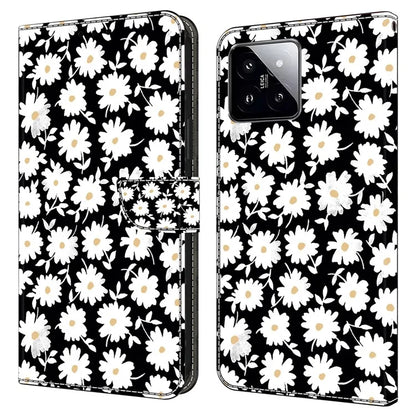 For Xiaomi 14 Wallet Case 3D Pattern PU Leather Stand Phone Cover