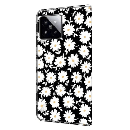 For Xiaomi 14 Wallet Case 3D Pattern PU Leather Stand Phone Cover