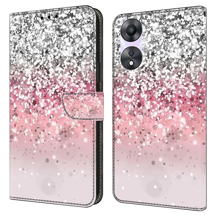For Oppo A58 5G / A78 5G Phone Case 3D Pattern PU Leather Protective Flip Cover
