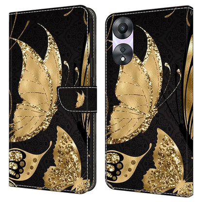 For Oppo A58 5G / A78 5G Phone Case 3D Pattern PU Leather Protective Flip Cover