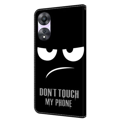 For Oppo A58 5G / A78 5G Phone Case 3D Pattern PU Leather Protective Flip Cover