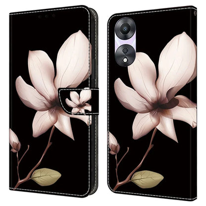 For Oppo A58 5G / A78 5G Phone Case 3D Pattern PU Leather Protective Flip Cover