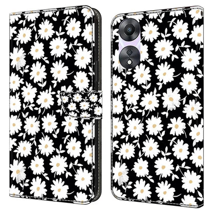 For Oppo A58 5G / A78 5G Phone Case 3D Pattern PU Leather Protective Flip Cover