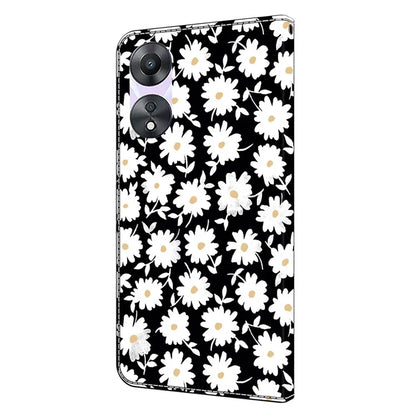 For Oppo A58 5G / A78 5G Phone Case 3D Pattern PU Leather Protective Flip Cover