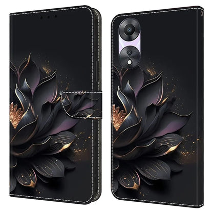 For Oppo A58 5G / A78 5G Phone Case 3D Pattern PU Leather Protective Flip Cover