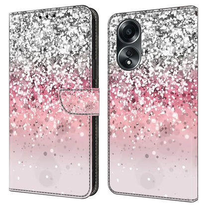 For Oppo A58 4G Flip Phone Case 3D Pattern Printed PU Leather Shockproof Cover