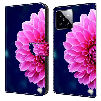 For Xiaomi 14 Case 3D Pattern Printing Phone Cover with Wallet Stand