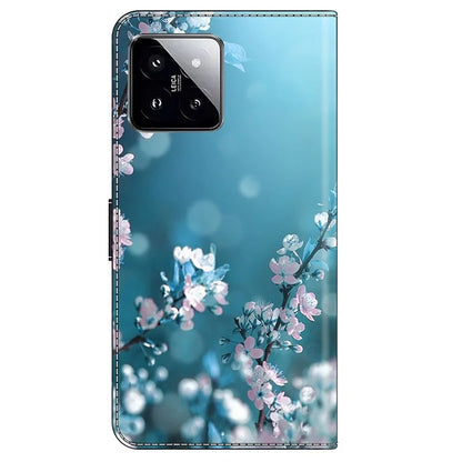 For Xiaomi 14 Case 3D Pattern Printing Phone Cover with Wallet Stand