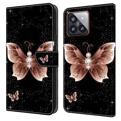 For Xiaomi 14 Pro Case 3D Pattern Printing Wallet Phone Leather Cover