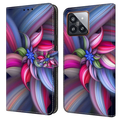 For Xiaomi 14 Pro Case 3D Pattern Printing Wallet Phone Leather Cover