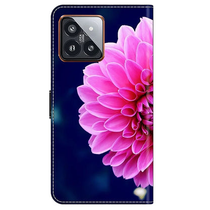 For Xiaomi 14 Pro Case 3D Pattern Printing Wallet Phone Leather Cover