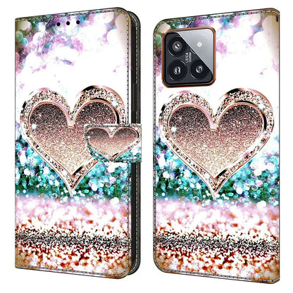 For Xiaomi 14 Pro Case 3D Pattern Printing Wallet Phone Leather Cover