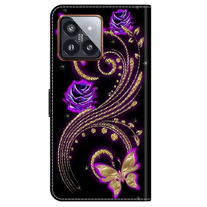 For Xiaomi 14 Pro Case 3D Pattern Printing Wallet Phone Leather Cover