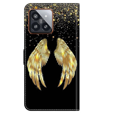 For Xiaomi 14 Pro Case 3D Pattern Printing Wallet Phone Leather Cover