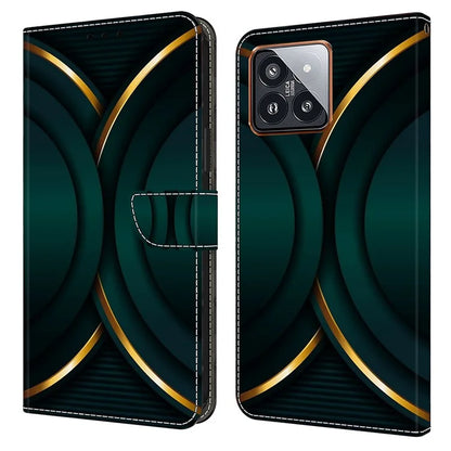 For Xiaomi 14 Pro Case 3D Pattern Printing Wallet Phone Leather Cover
