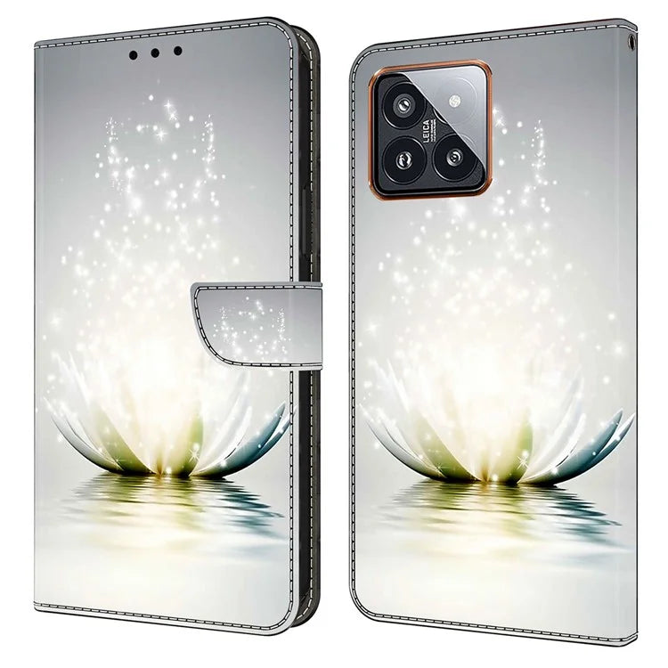 For Xiaomi 14 Pro Case 3D Pattern Printing Wallet Phone Leather Cover
