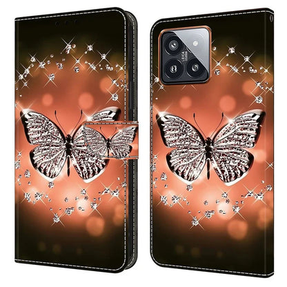For Xiaomi 14 Pro Case 3D Pattern Printing Wallet Phone Leather Cover