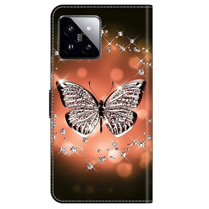 For Xiaomi 14 Pro Case 3D Pattern Printing Wallet Phone Leather Cover