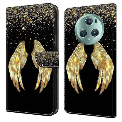 For Honor Magic5 Pro Leather Case 3D Pattern Printing Stand Phone Cover