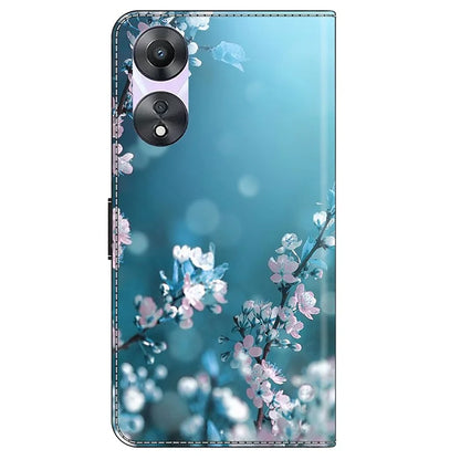 For Oppo A58 5G / A78 5G Case 3D Pattern Printing Magnetic Clasp Wallet Cover