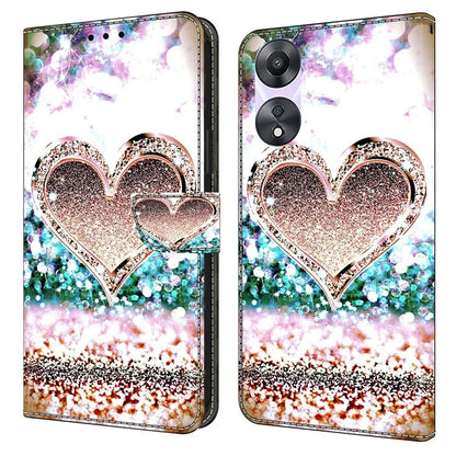 For Oppo A58 5G / A78 5G Case 3D Pattern Printing Magnetic Clasp Wallet Cover