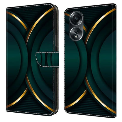 For Oppo A58 4G Leather Case 3D Pattern Printing Phone Cover