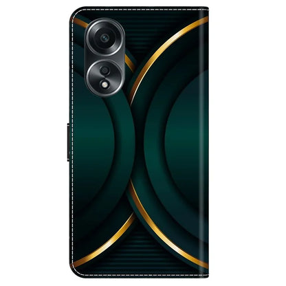 For Oppo A58 4G Leather Case 3D Pattern Printing Phone Cover